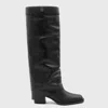 Fendi Black Leather Boots In Black