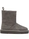 Fendi 25mm Apres Chic Embossed-ff Boots In Gray