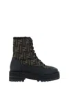 Fendi Stivaletti Biker Signature In Brown
