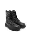 Fendi Boots With Zucca Pattern In Black