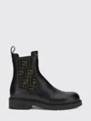 Fendi Chelsea Bootie With Ff Elastic Band Boots Black In Black