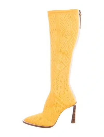 Pre-owned Fendi Boots In Yellow