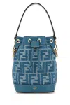 Fendi Borsa A Secchiello Mon Tresor In Tela Ricamata Donna
