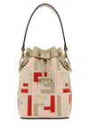 Fendi Borsa A Secchiello Mon Tresor In Tela Ricamata Donna