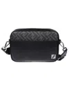 Fendi Men Camera Case Squared Ff Crossbody Bag In Black