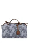 Fendi Borsa A Tracolla By The Way Media In Denim Ricamato  Donna