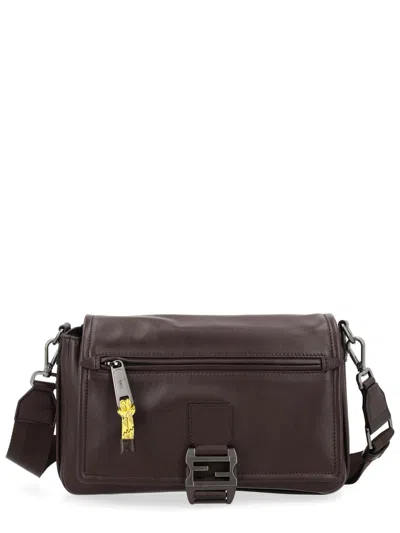 Fendi Borsa "flux Messenger" In Brown