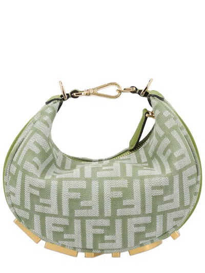 Fendi Borsa Mini Hobo In Green