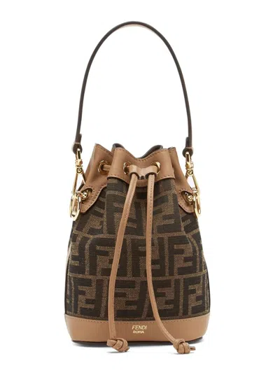 Fendi Borsa "mon Tresor" Mini In Brown