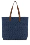 Fendi Borsa Shopping In Denim Ricamato  Uomo