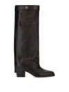 Fendi Show High-heeled Boots In Negro