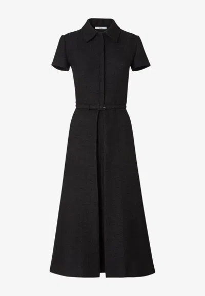 Fendi Bouclé Wool Dress In Animal Print