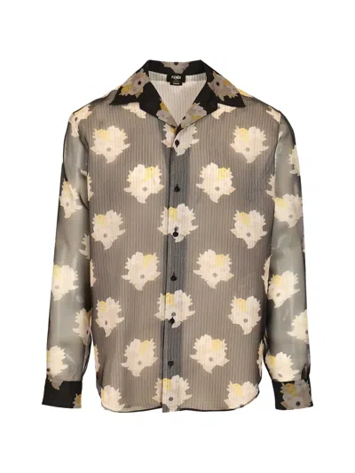 Fendi Bouquet Floral-print Shirt In Multi