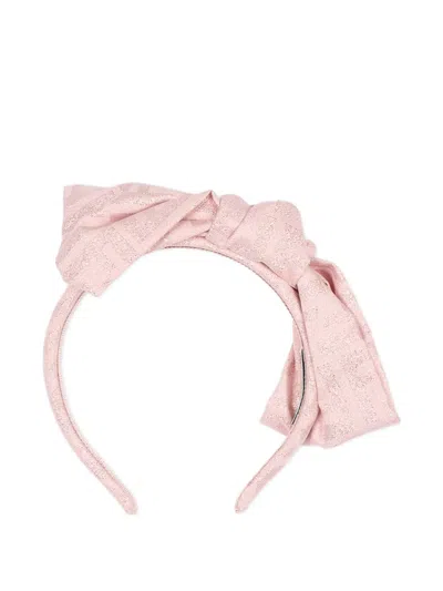 Fendi Kids' Bow-detail Headband In Pink