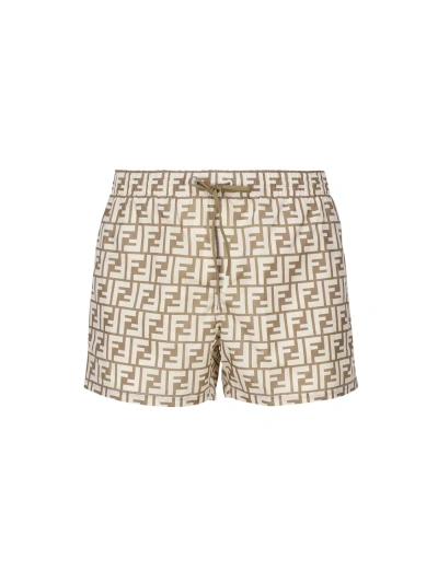 Fendi Boxer Sea In Beige