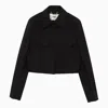 Fendi Black Boxy Jacket In Wool In Black
