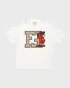 FENDI BOY'S MONOGRAM BEAR GRAPHIC T-SHIRT