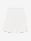 Fendi Logo-embroidered Shorts In White