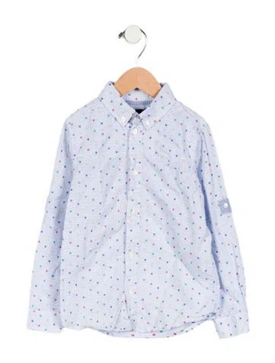 Pre-owned Fendi Babies' Boys' Button Up Shirt In Blue