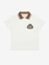 Fendi Boys Cotton Piqué Polo Shirt In White
