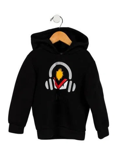 Pre-owned Fendi Babies' Boys' Diabolical Eyes Hoodie In Black