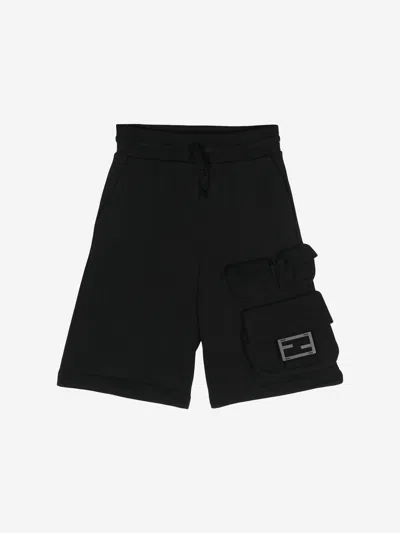 Fendi Kids'  Boys Ff Cargo Shorts In Black