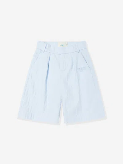 Fendi Kids'  Boys Ff Jacquard Shorts In Blue