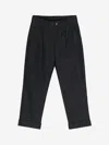 Fendi Boys Ff Jacquard Trousers In Blue