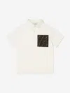 Fendi Kids Polo Shirt In White