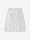Fendi Boys Ff Logo Shorts In Grey