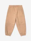 Fendi Boys Ff Pocket Flannel Trousers In Beige