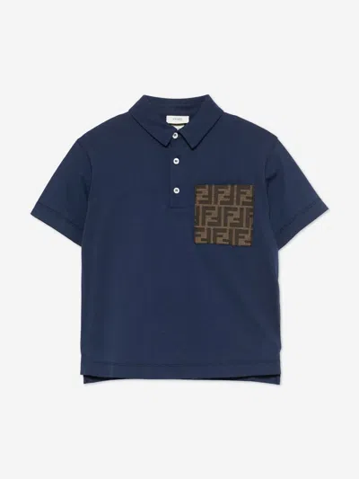 Fendi Kids' Boys Ff Pocket Polo Shirt