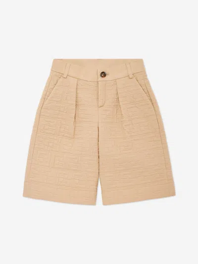 FENDI FENDI BOYS FF QUILTED SHORTS