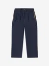 Fendi Boys Flannel Trousers In Blue
