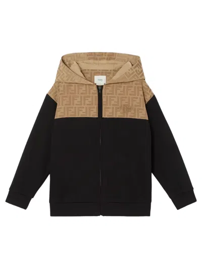 Fendi Boys' Fleece Sweater In Black