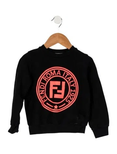 Pre-owned Fendi Babies' Boys Graphic Sweater In Black