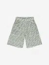 Fendi Bermuda Stampa Ff In Green