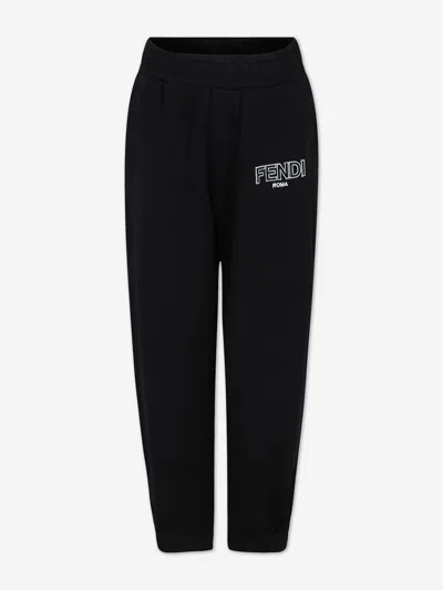 Fendi Babies'  Boys Logo Joggers In Black