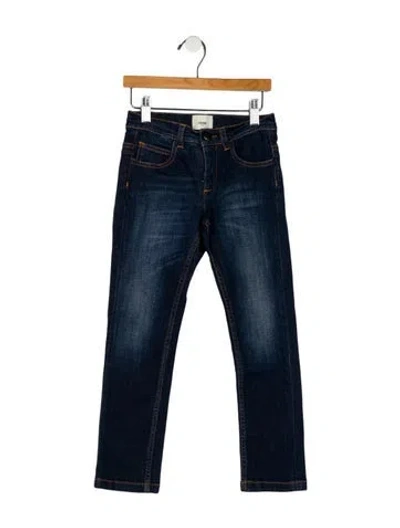 Pre-owned Fendi Babies' Boys' Solid Jeans In Blue