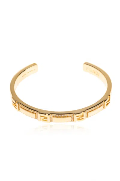 Fendi Bracelet With Shimmering Crystals In Multicolor