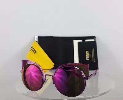 Pre-owned Fendi Brand Authentic  Ff 0177/s Sunglasses Qzhpe Violet Mirror 53mm 0177