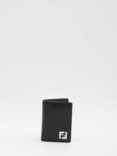 Fendi Branded Card Holder In Black