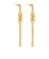 Fendi Brass Stud Earrings In Gold