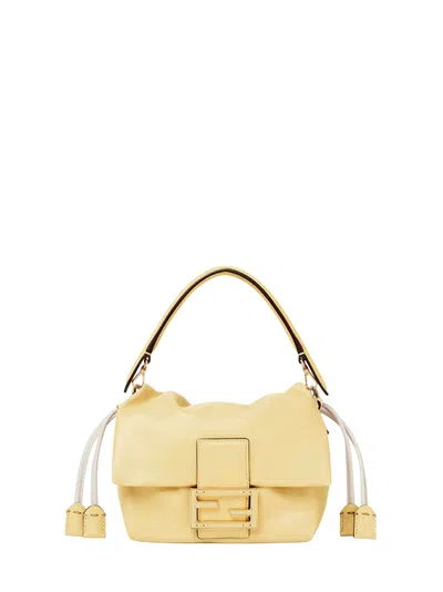 Fendi Broom Yellow Mamma Baguette Small Mini Bag