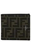 Fendi Diagonal Wallet Wallets Brown In Brown