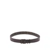 Fendi Ff Squared Belt In Brown