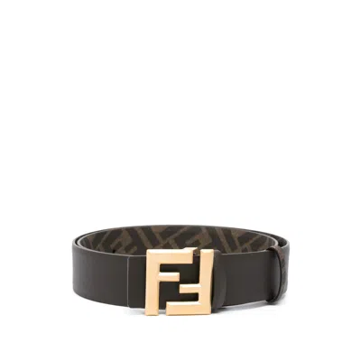 FENDI FENDI BROWN BELTS MEN