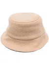 Fendi Felted Wool-silk Bucket Hat In Brown