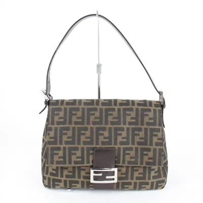 Pre-owned Fendi Brown Canvas Shoulder Bag ()