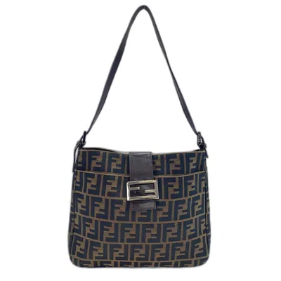 Pre-owned Fendi Brown Canvas Shoulder Bag ()